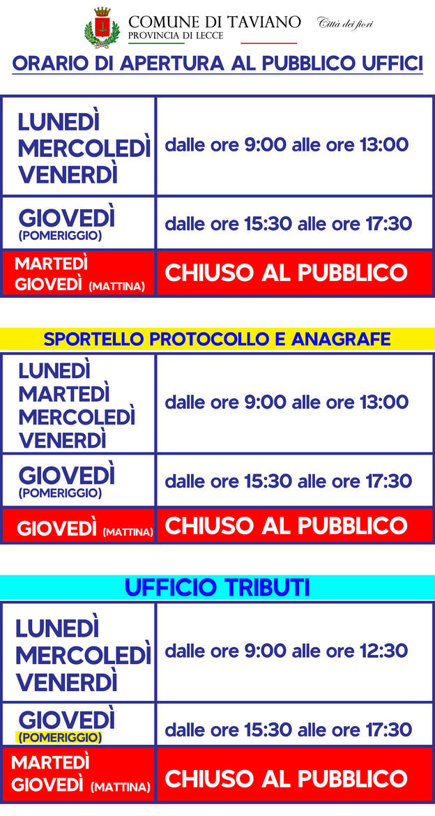 Immagine: CARTELLO ORARI 2026 INVERNOpic
