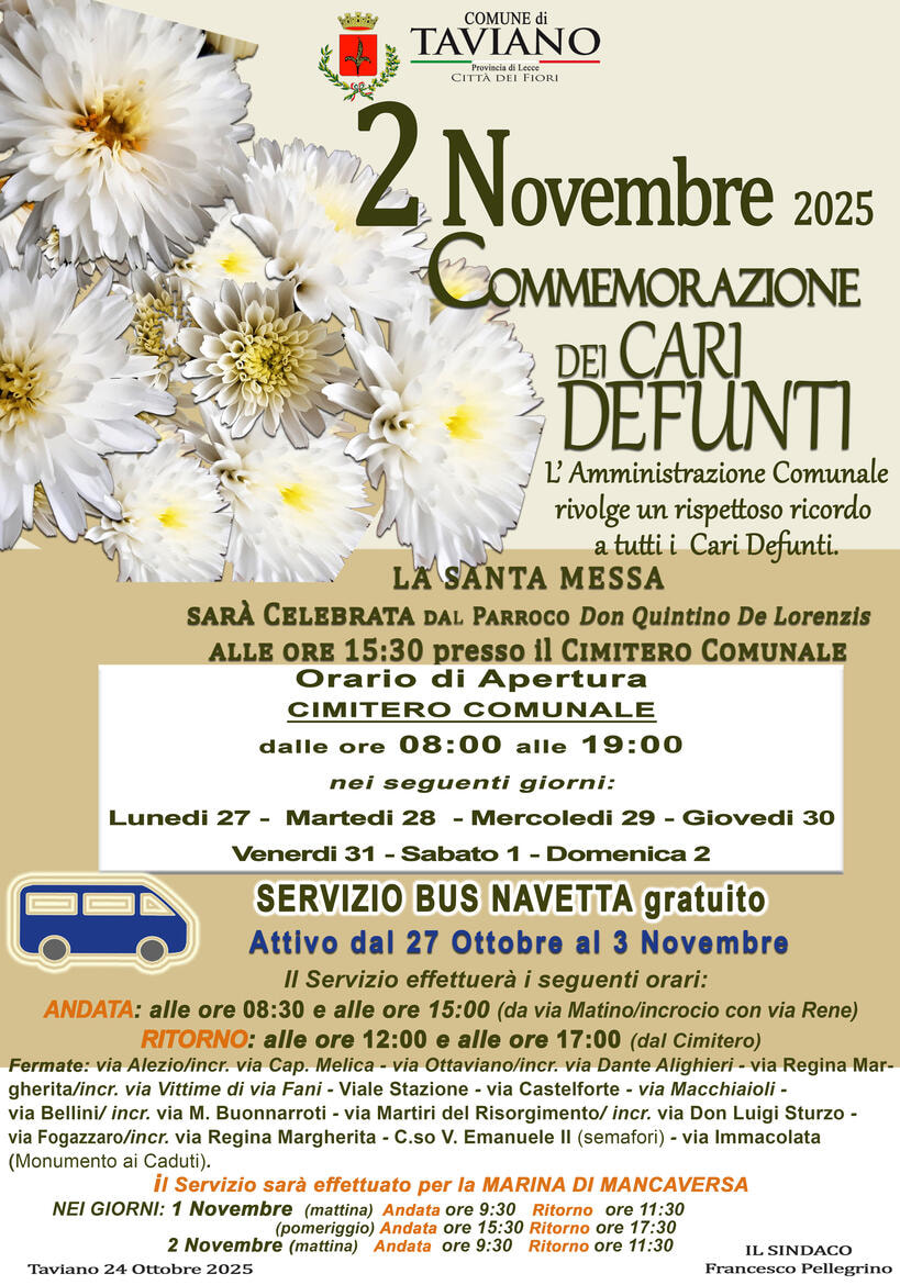 Immagine: Commemorazione 2 Novembre 