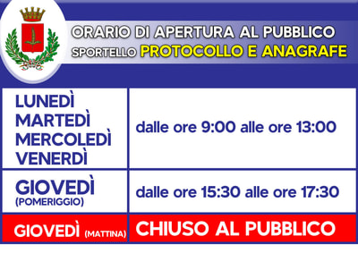 Immagine: CARTELLO 2 PROTOCOLLO E ANAGRAFE